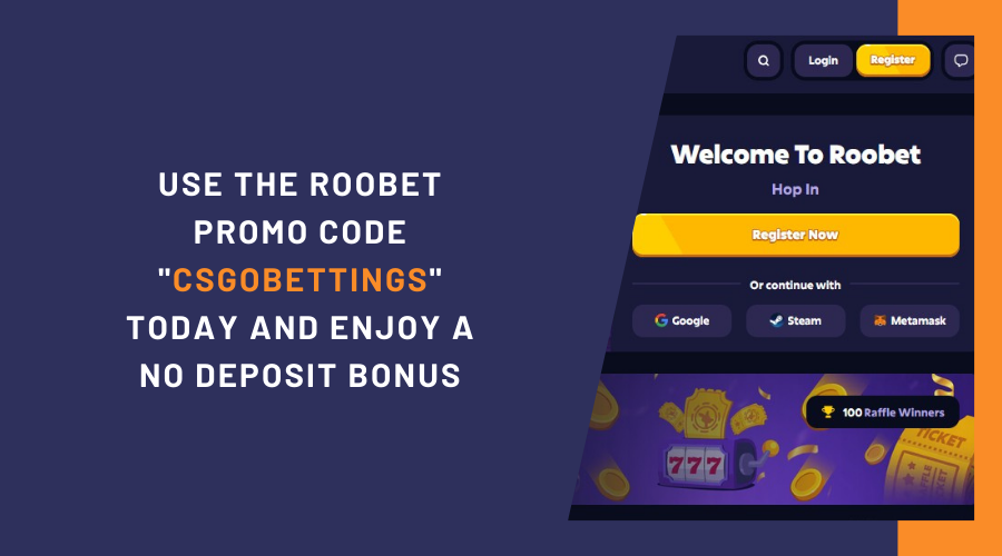 Use the Roobet Promo Code "CSGOBETTINGS" Today and Enjoy a No Deposit Bonus